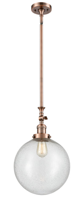 Innovations - 206-AC-G204-12-LED - LED Mini Pendant - Franklin Restoration - Antique Copper