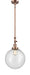Innovations - 206-AC-G204-12-LED - LED Mini Pendant - Franklin Restoration - Antique Copper