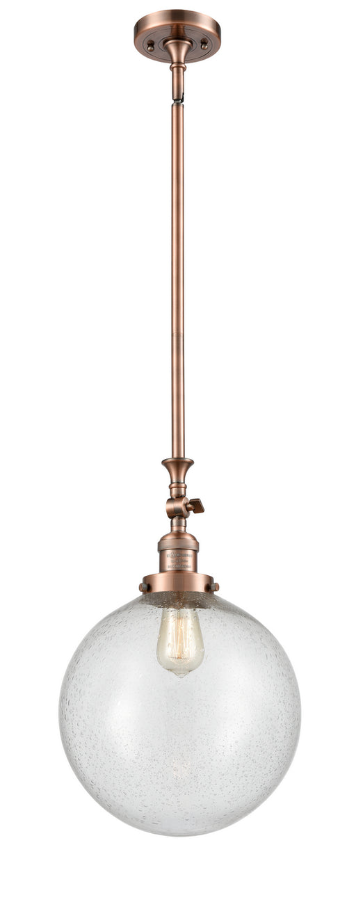 Innovations - 206-AC-G204-12-LED - LED Mini Pendant - Franklin Restoration - Antique Copper