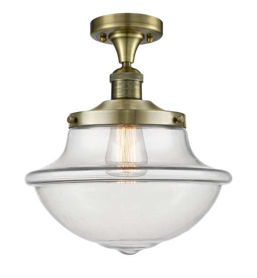Innovations - 517-1CH-AB-G542 - One Light Semi-Flush Mount - Franklin Restoration - Antique Brass