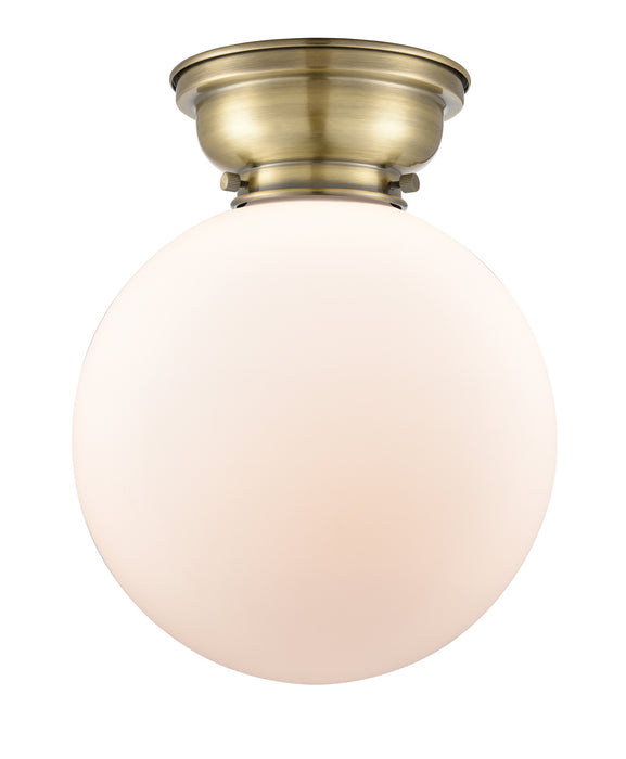 Innovations - 623-1F-AB-G201-10 - One Light Flush Mount - Aditi - Antique Brass