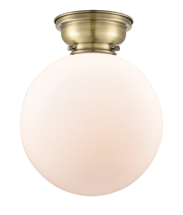 Innovations - 623-1F-AB-G201-12 - One Light Flush Mount - Aditi - Antique Brass