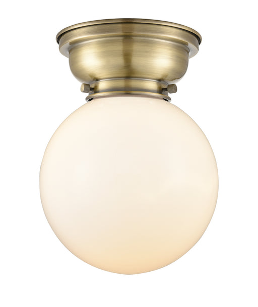 Innovations - 623-1F-AB-G201-8 - One Light Flush Mount - Aditi - Antique Brass