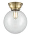 Innovations - 623-1F-AB-G202-10 - One Light Flush Mount - Aditi - Antique Brass