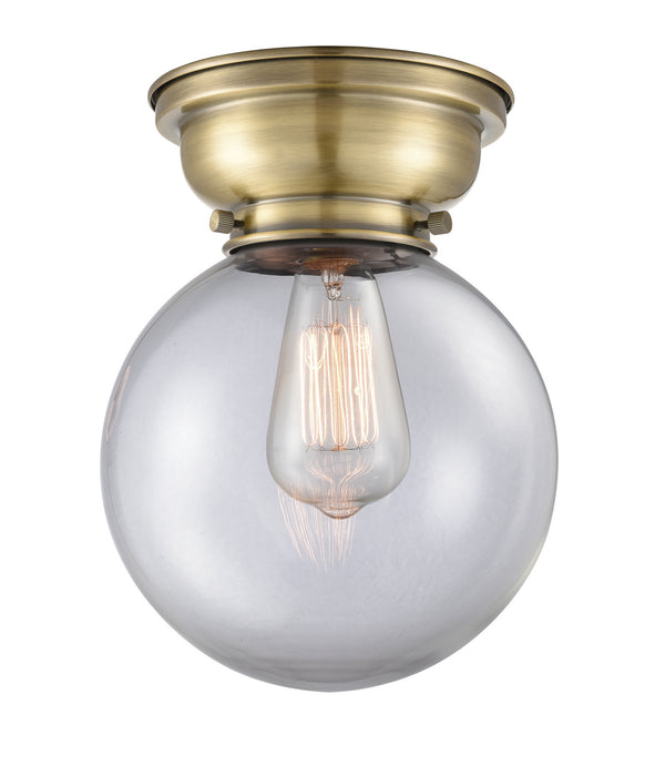 Innovations - 623-1F-AB-G202-8 - One Light Flush Mount - Aditi - Antique Brass