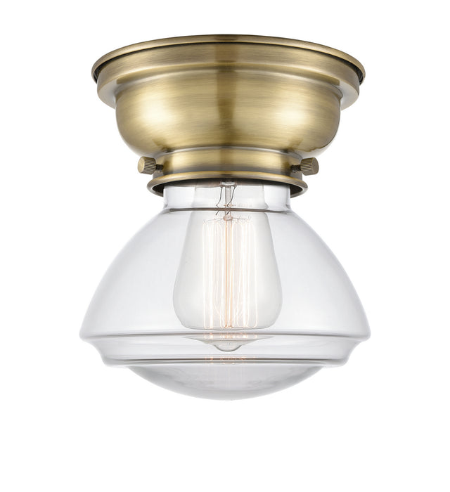 Innovations - 623-1F-AB-G322 - One Light Flush Mount - Aditi - Antique Brass