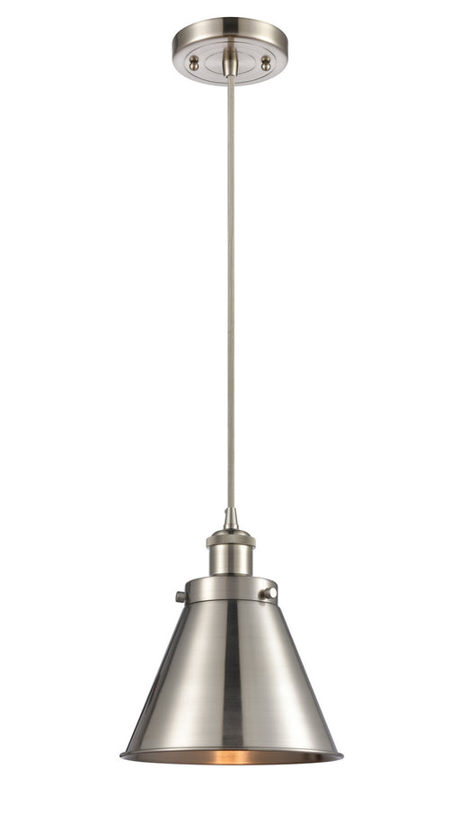 Innovations - 916-1P-SN-M13-SN - One Light Mini Pendant - Ballston - Brushed Satin Nickel