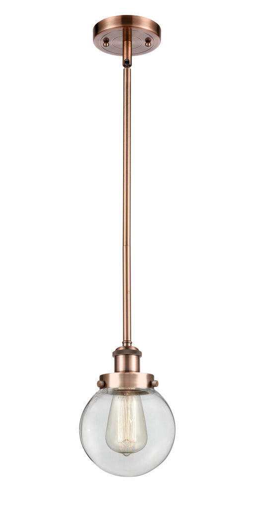 Innovations - 916-1S-AC-G202-6-LED - LED Mini Pendant - Ballston - Antique Copper