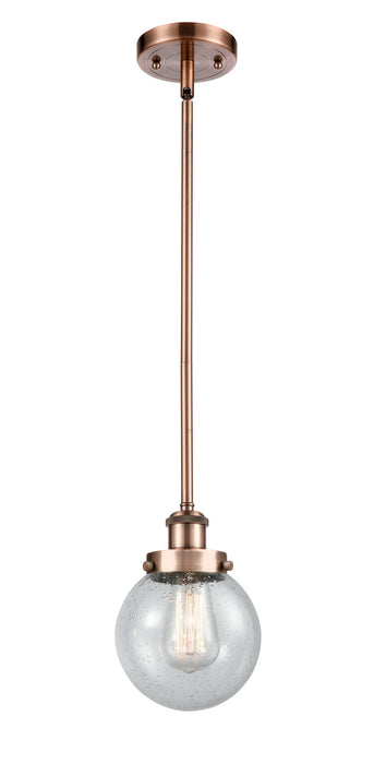 Innovations - 916-1S-AC-G204-6-LED - LED Mini Pendant - Ballston - Antique Copper