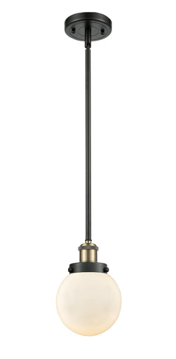 Ballston Urban One Light Mini Pendant Black Antique Brass