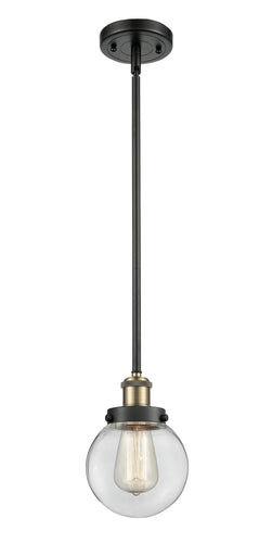 Ballston Urban One Light Mini Pendant Black Antique Brass