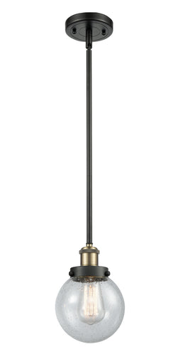 Ballston Urban One Light Mini Pendant Black Antique Brass