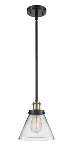 Ballston Urban One Light Mini Pendant Black Antique Brass