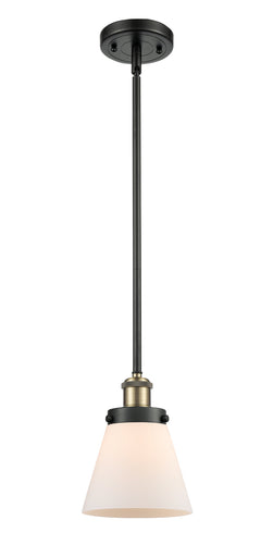 Ballston Urban One Light Mini Pendant Black Antique Brass