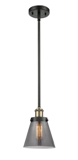 Ballston Urban One Light Mini Pendant Black Antique Brass