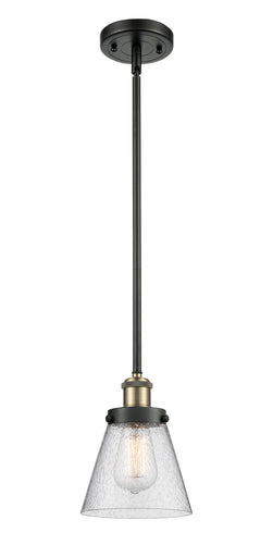 Ballston Urban One Light Mini Pendant Black Antique Brass