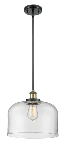 Ballston Urban One Light Mini Pendant Black Antique Brass
