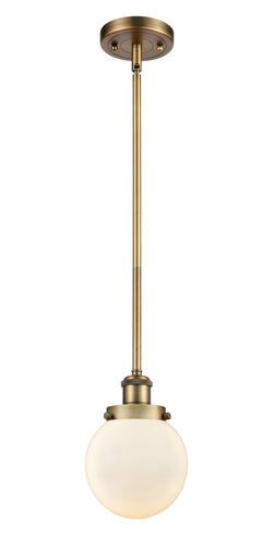 Ballston Urban One Light Mini Pendant Brushed Brass