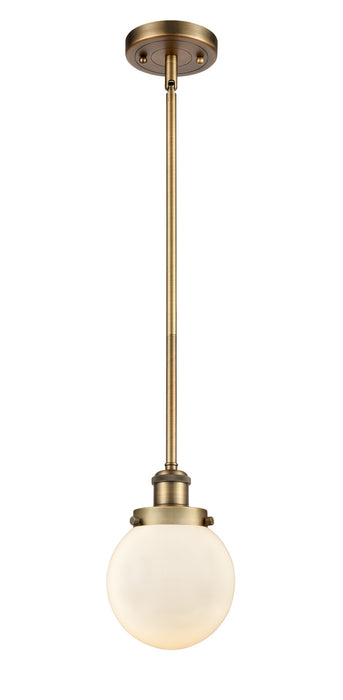 Innovations - 916-1S-BB-G201-6-LED - LED Mini Pendant - Ballston - Brushed Brass