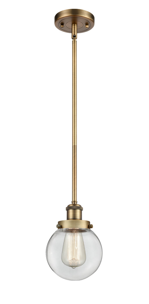 Innovations - 916-1S-BB-G202-6 - One Light Mini Pendant - Ballston - Brushed Brass