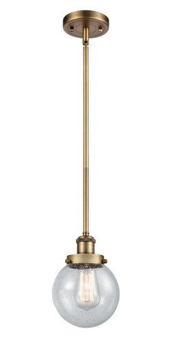 Ballston Urban One Light Mini Pendant Brushed Brass