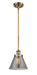 Innovations - 916-1S-BB-G43-LED - LED Mini Pendant - Ballston - Brushed Brass