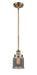 Innovations - 916-1S-BB-G53-LED - LED Mini Pendant - Ballston - Brushed Brass