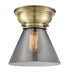 Innovations - 623-1F-AB-G43 - One Light Flush Mount - Aditi - Antique Brass