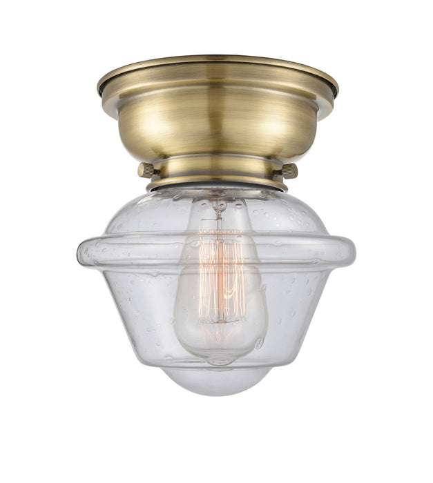 Innovations - 623-1F-AB-G534 - One Light Flush Mount - Aditi - Antique Brass