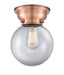 Innovations - 623-1F-AC-G202-8 - One Light Flush Mount - Aditi - Antique Copper