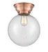 Innovations - 623-1F-AC-G204-10 - One Light Flush Mount - Aditi - Antique Copper