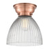 Innovations - 623-1F-AC-G222-LED - LED Flush Mount - Aditi - Antique Copper