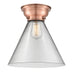 Innovations - 623-1F-AC-G42-L - One Light Flush Mount - Aditi - Antique Copper