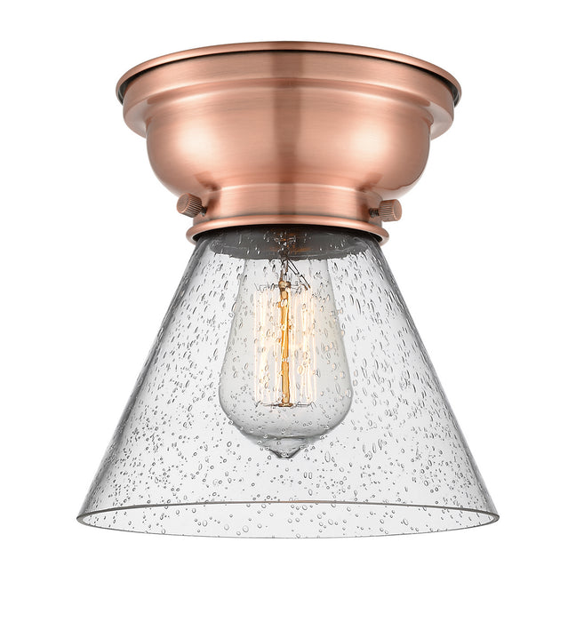 Innovations - 623-1F-AC-G44 - One Light Flush Mount - Aditi - Antique Copper