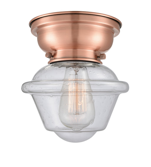 Innovations - 623-1F-AC-G534 - One Light Flush Mount - Aditi - Antique Copper