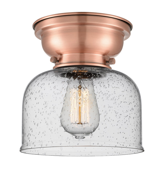 Innovations - 623-1F-AC-G74 - One Light Flush Mount - Aditi - Antique Copper