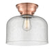 Innovations - 623-1F-AC-G74-L - One Light Flush Mount - Aditi - Antique Copper