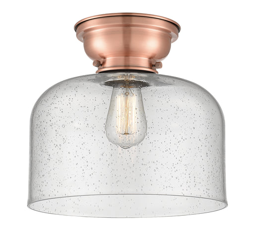 Innovations - 623-1F-AC-G74-L-LED - LED Flush Mount - Aditi - Antique Copper