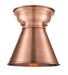 Innovations - 623-1F-AC-M13-AC - One Light Flush Mount - Aditi - Antique Copper