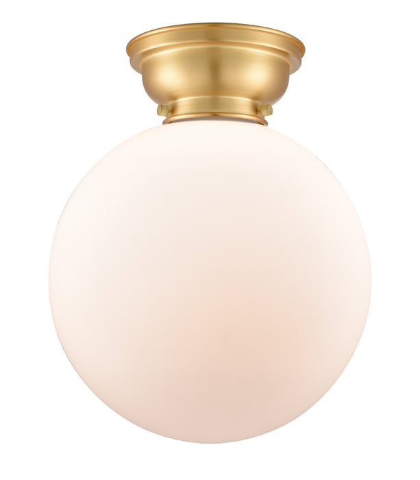 Innovations - 623-1F-SG-G201-12 - One Light Flush Mount - Aditi - Satin Gold