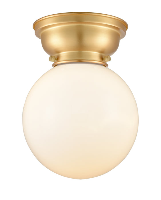 Innovations - 623-1F-SG-G201-8 - One Light Flush Mount - Aditi - Satin Gold