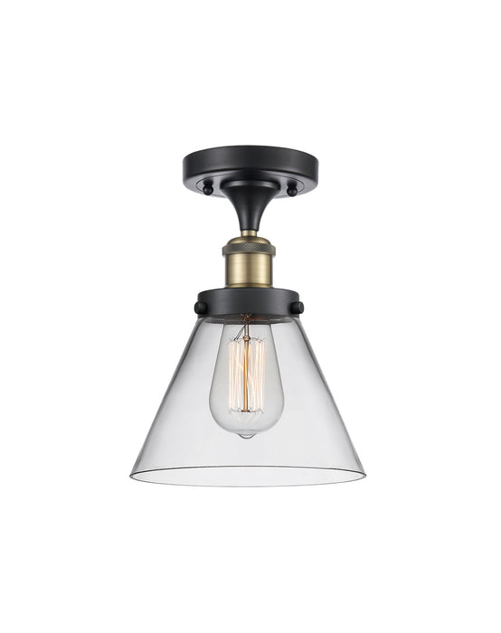 Innovations - 916-1C-BAB-G42 - One Light Semi-Flush Mount - Ballston - Black Antique Brass