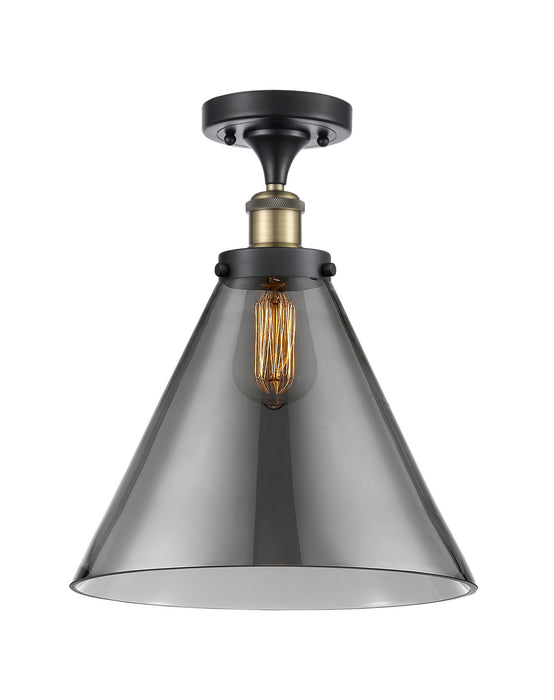 Innovations - 916-1C-BAB-G43-L - One Light Semi-Flush Mount - Ballston - Black Antique Brass