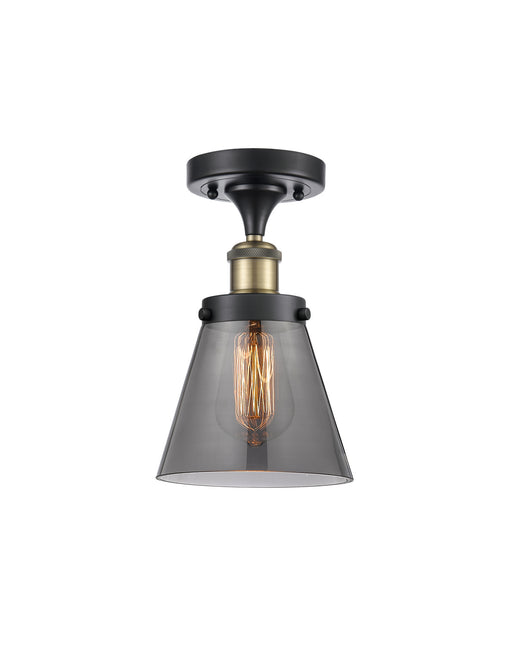 Innovations - 916-1C-BAB-G63 - One Light Semi-Flush Mount - Ballston - Black Antique Brass