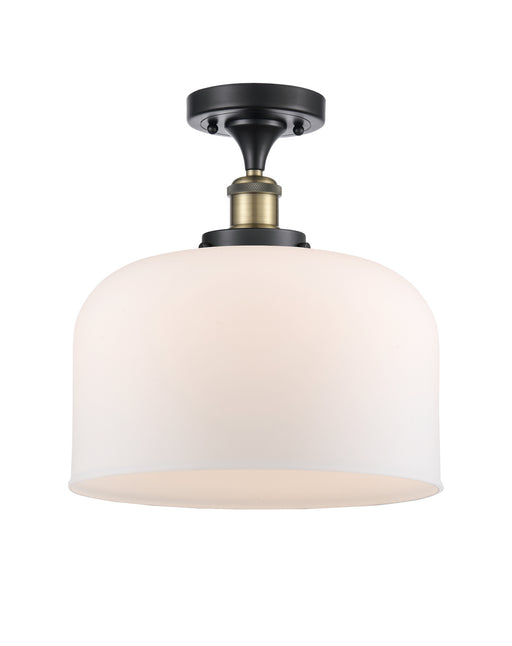 Innovations - 916-1C-BAB-G71-L - One Light Semi-Flush Mount - Ballston - Black Antique Brass