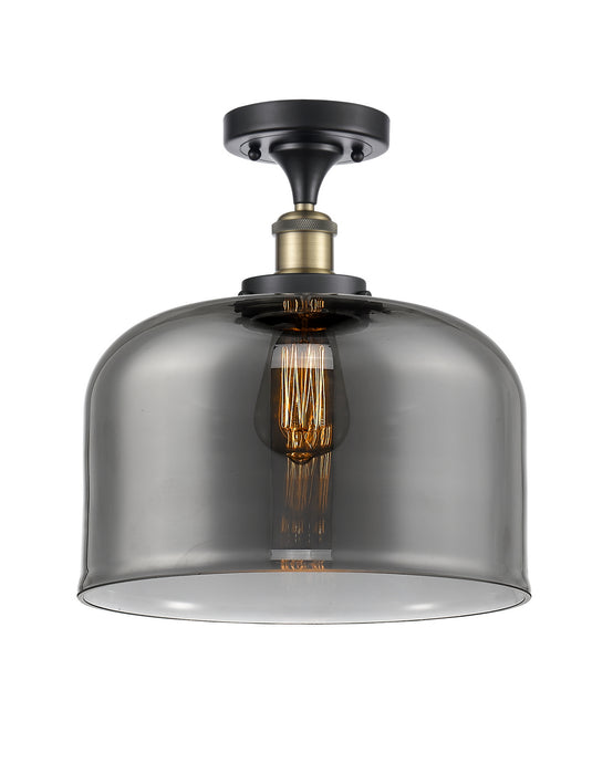 Innovations - 916-1C-BAB-G73-L - One Light Semi-Flush Mount - Ballston - Black Antique Brass