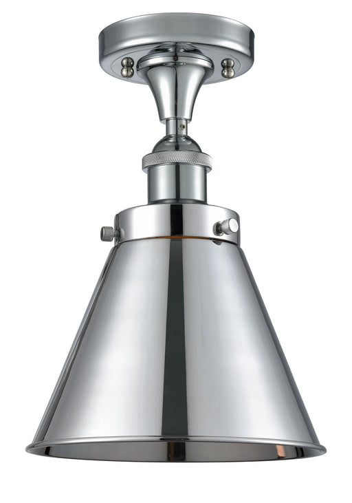 Innovations - 916-1C-PC-M13-PC - One Light Semi-Flush Mount - Ballston - Polished Chrome