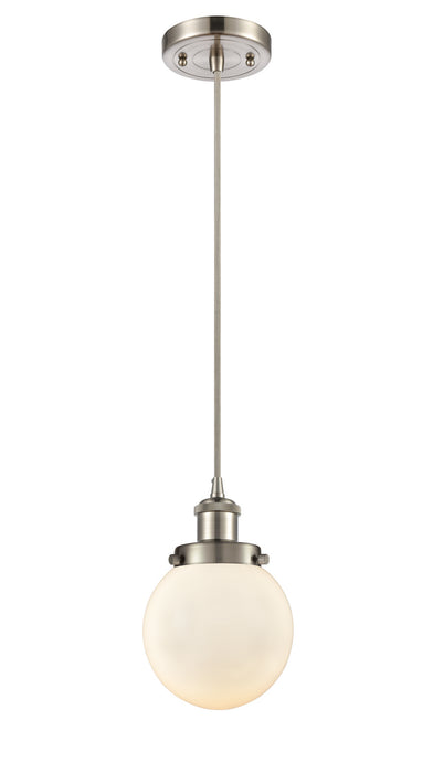 Innovations - 916-1P-SN-G201-6 - One Light Mini Pendant - Ballston - Brushed Satin Nickel