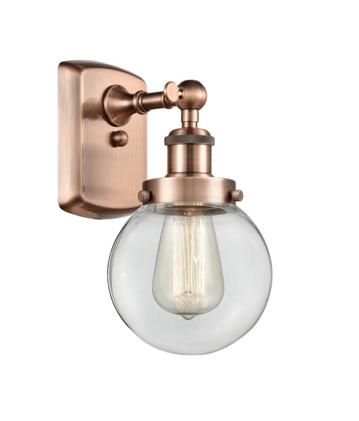 Innovations - 916-1W-AC-G202-6-LED - LED Wall Sconce - Ballston - Antique Copper