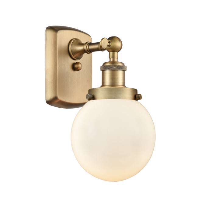 Innovations - 916-1W-BB-G201-6 - One Light Wall Sconce - Ballston - Brushed Brass